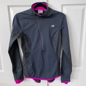 New Balance Heat Half Grid Asymmetrical Zip Pullover size small